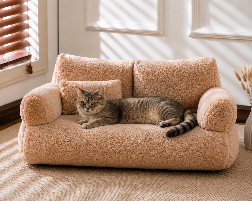 CloudLounge Plush Cat Sofa