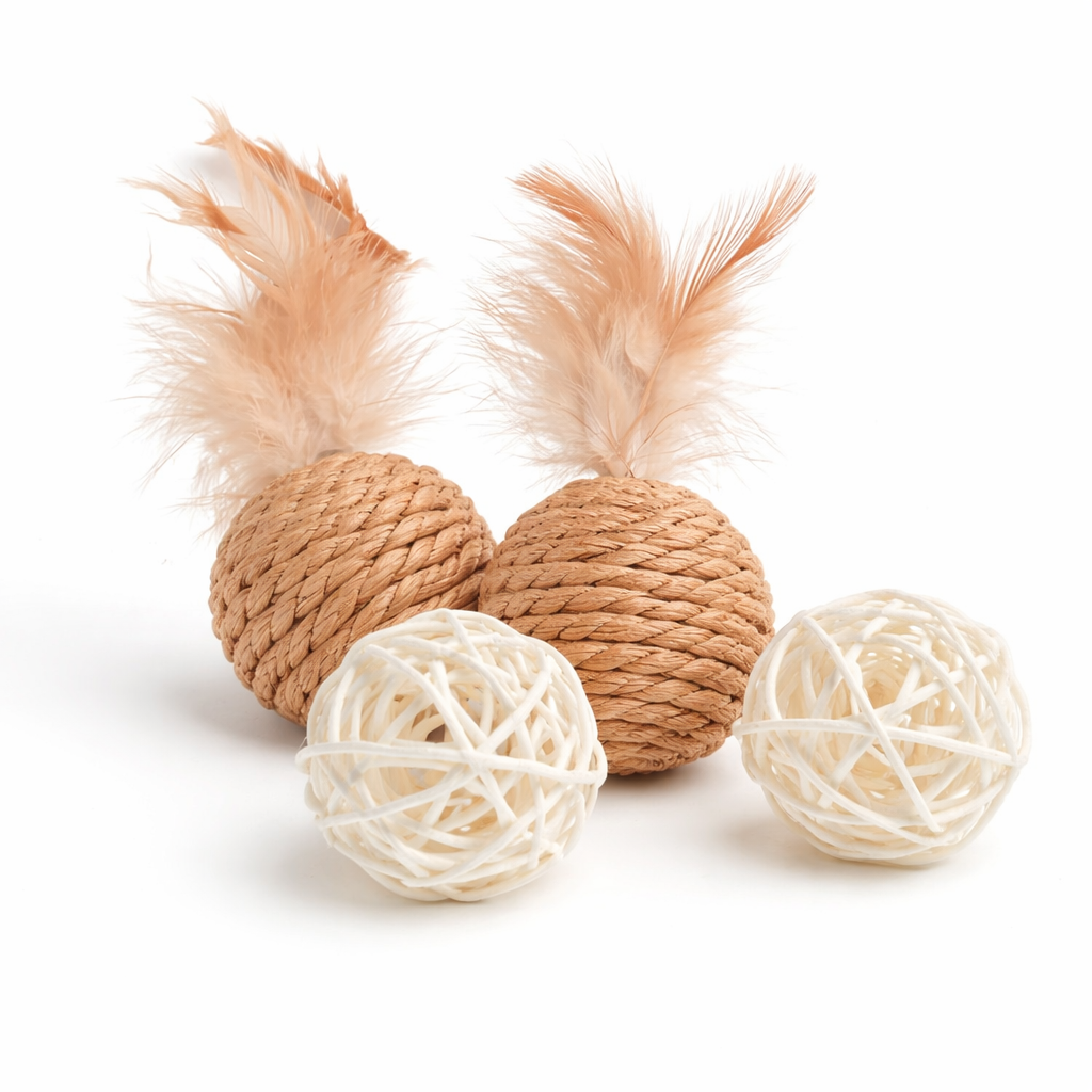 Natural Rattan Play Ball