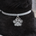 Sparkling Paw Charm Cat Collar